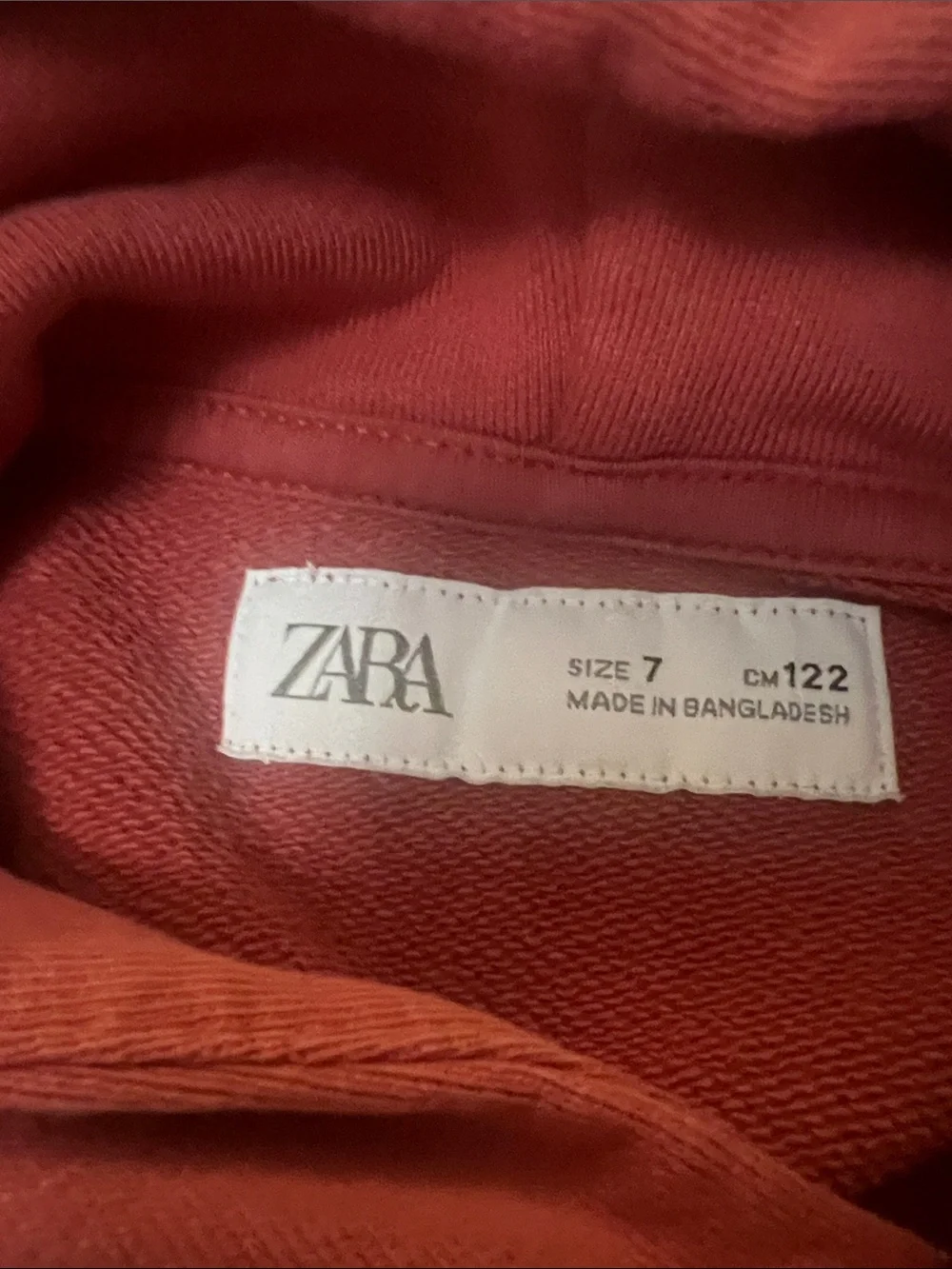 Zara Kids Rose-Mauve Crewneck Hoodie